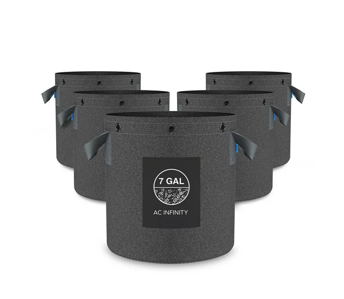 AC Infinity wiederverwendbare Stofftopfe 26,5L 5er-Pack