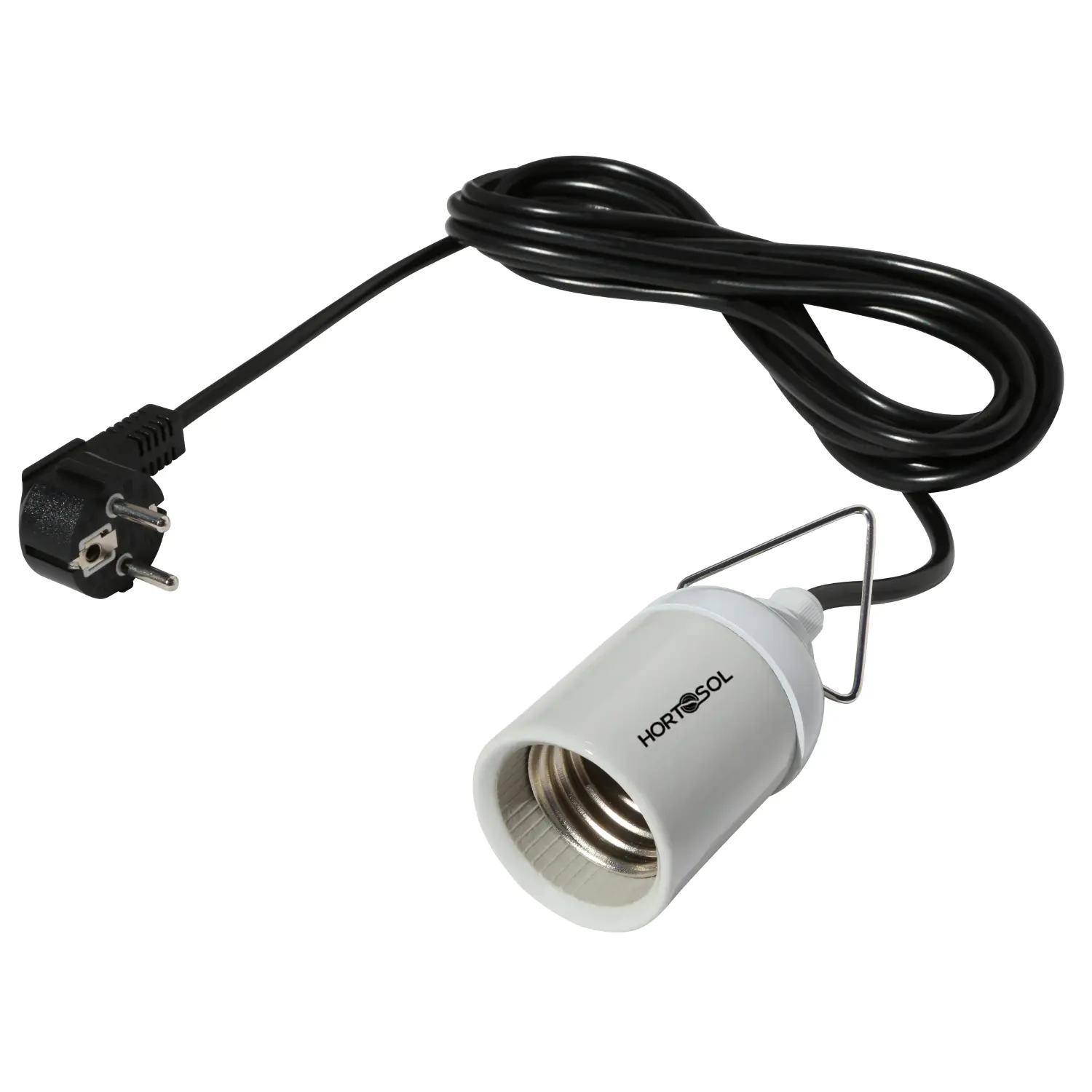 Hortosol E40 Lampen Aufhänger Fassung 4m verkabelt Details 3