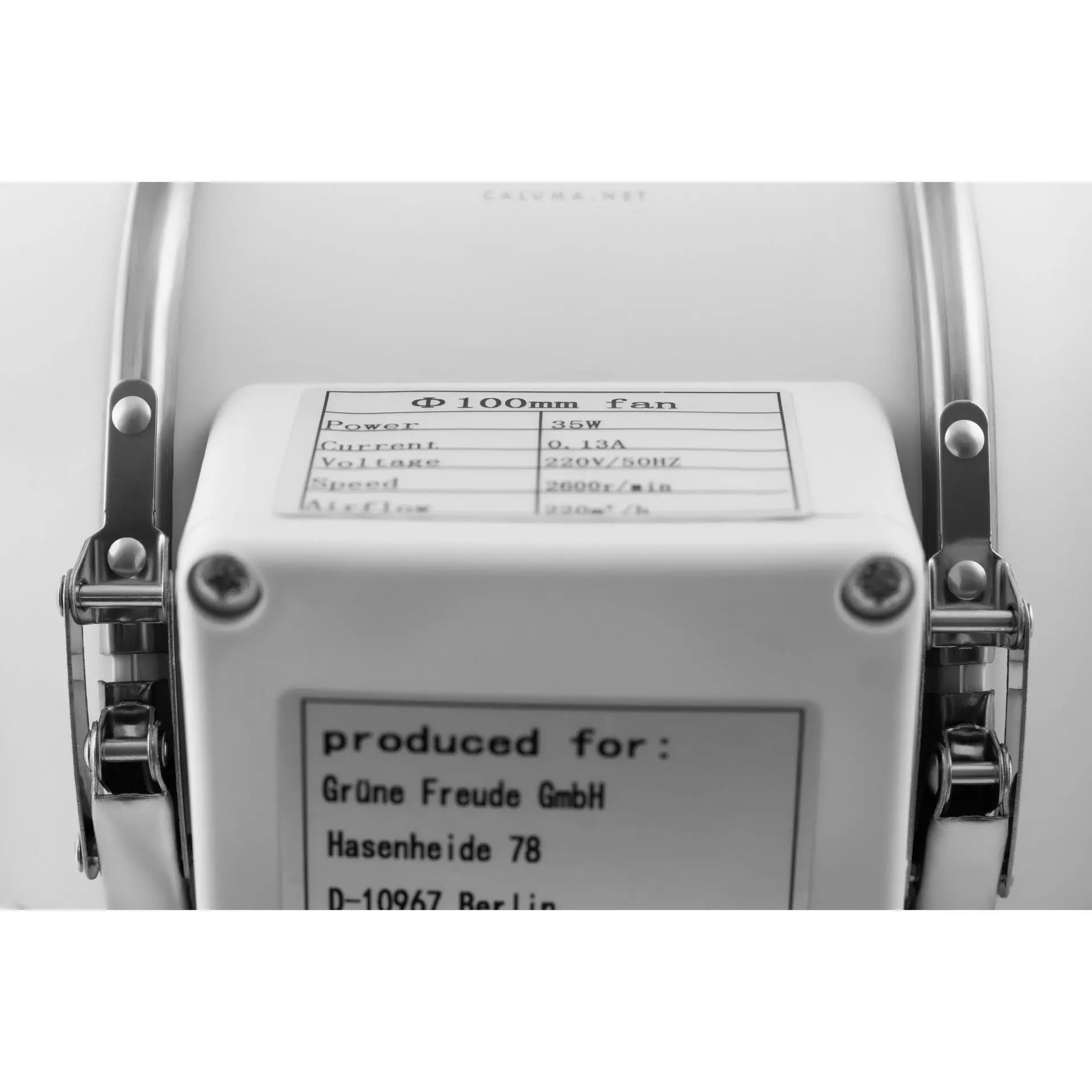 Caluma Midi-Axiallfter 100mm 220 Kubik Details 3