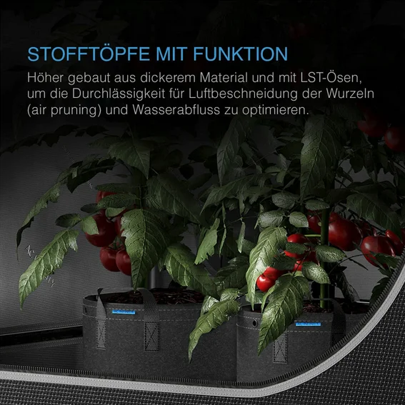 AC Infinity wiederverwendbare Stofftopfe 11L 5er-Pack Details 1