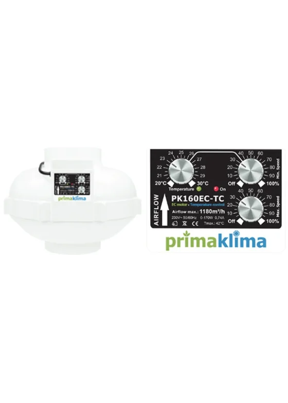 Prima Klima EC Blue Ventilator Temp Controlled 1450m³h 250mm im Detail