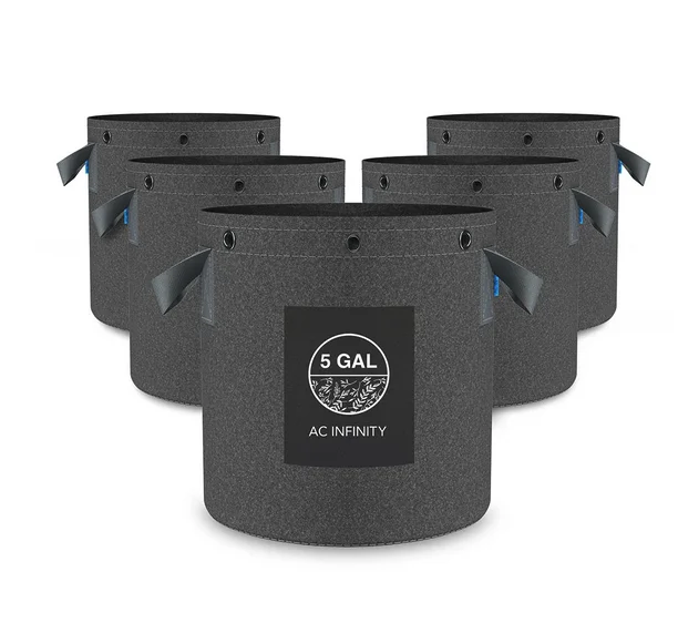 AC Infinity wiederverwendbare Stofftopfe 19L 5er-Pack