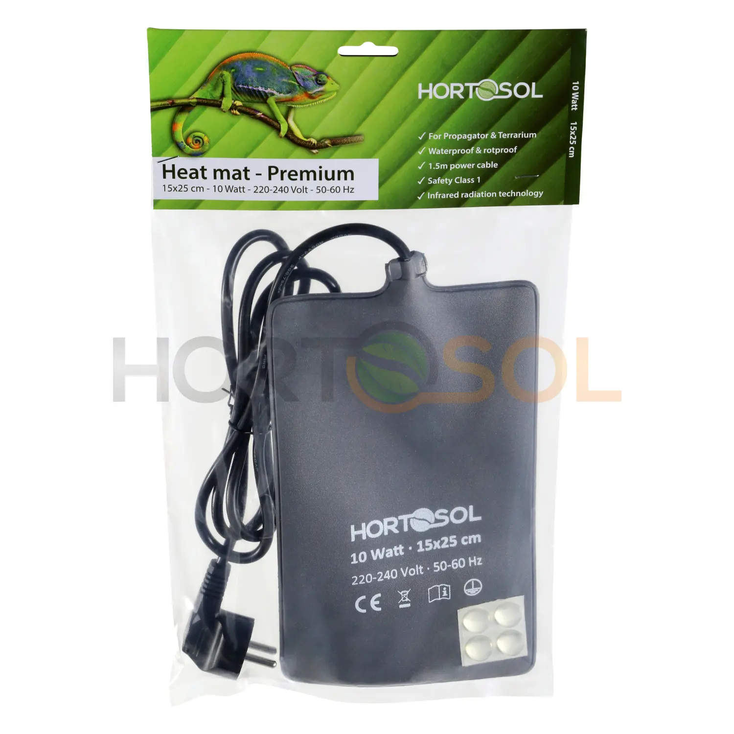 Hortosol Heizmatte 15x25cm 10w Packing