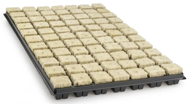 Grodan Anzuchtmatte mit Plastikuntersatz 77 Stück Details 2