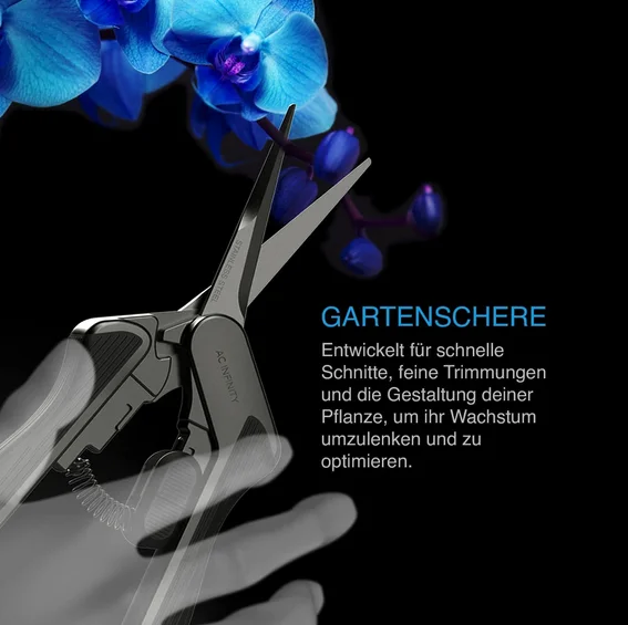Gartenschere aus Edelstahl, ergonomisches Leichtgewicht, Klingen gebogen Details 2