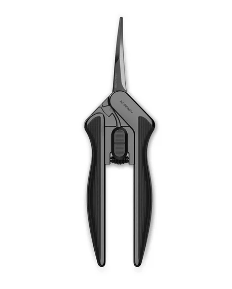 Gartenschere aus Edelstahl, ergonomisches Leichtgewicht, Klingen gebogen